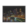 93855-140.jpg Skyscrapers lights Framed Poster