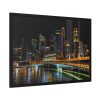 93855-141.jpg Skyscrapers lights Framed Poster