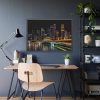 93855-142.jpg Skyscrapers lights Framed Poster