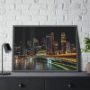 93855-143.jpg Skyscrapers lights Framed Poster