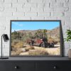 Oldtimer Wreck Rusty Truck Historic Desert California Framed Poster