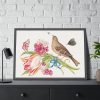 93855-159.jpg Ilustration of a Bouquet of Two Carnations Framed Poster