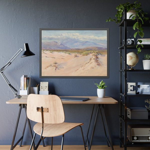 93855-18.jpg Sand Dunes, Harlech, North Wales, Framed Poster