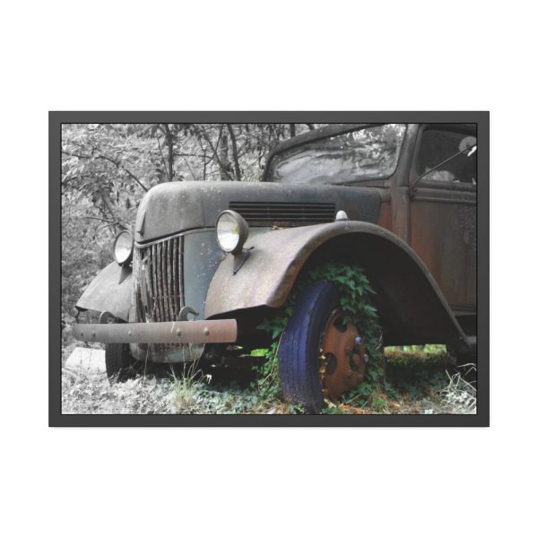 Deserted Old Broken Truck Framed Poster