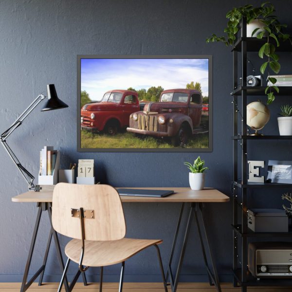 93855-186.jpg Old American Pickup Truck Framed Poster