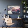 Abandoned Rusty Truck in Winter Framed Poster