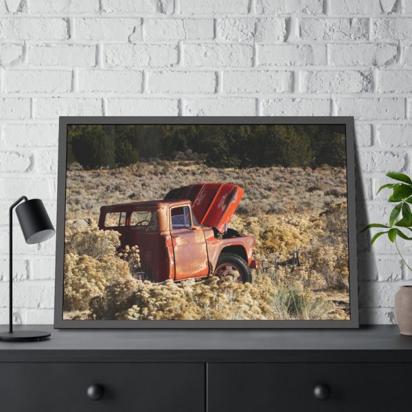 Old Ford Pickup Truck Framed Poster