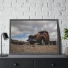 Broken Truck Left in the Desert Framed Poster