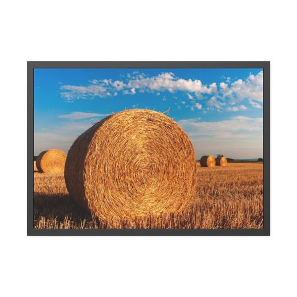 93855-228.jpg Straw Bales Framed Poster