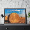 93855-231.jpg Straw Bales Framed Poster