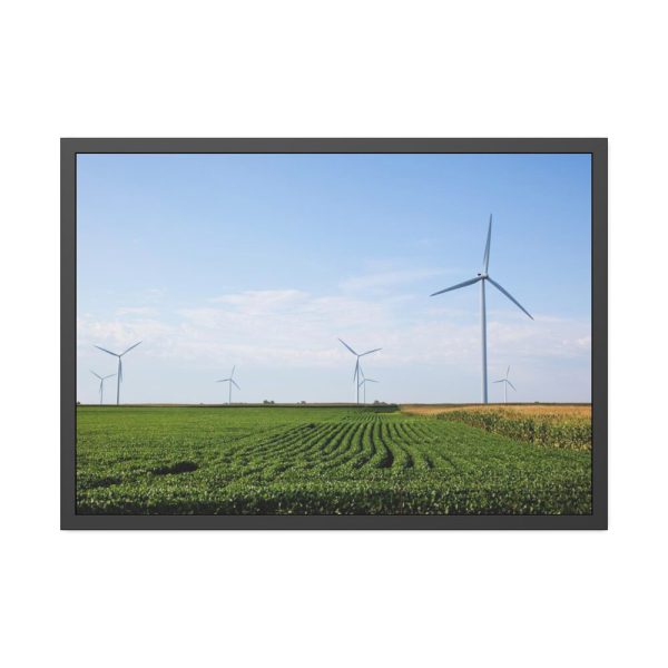 93855-232.jpg Wind Turbines in Rural Missouri Framed Poster