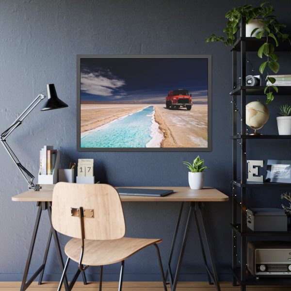 Truck on Salinas Grandes Framed Poster