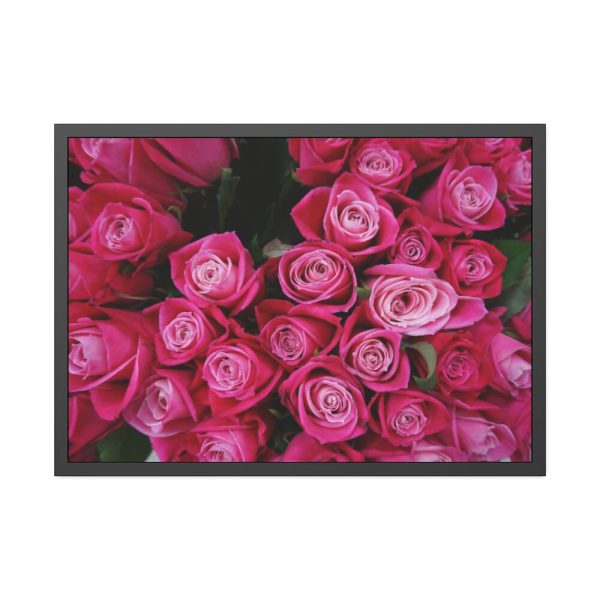 Flowers Rose Pink Bouquet  Framed Poster