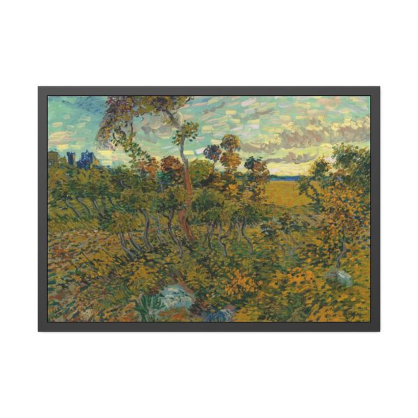 Sunset at Montmajour by Vincent van Gogh Framed Poster