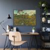 Sunset at Montmajour by Vincent van Gogh Framed Poster