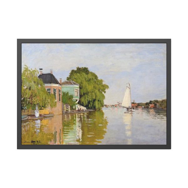 93855-276.jpg Houses on the Achterzaan by Claude Monet Framed Poster