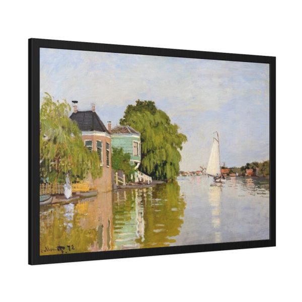 93855-277.jpg Houses on the Achterzaan by Claude Monet Framed Poster