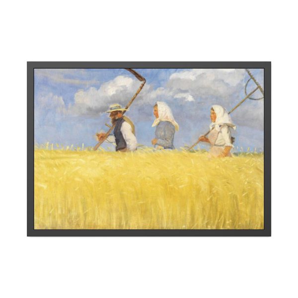 93855-28.jpg Anna Ancher's Harvesters Framed Poster