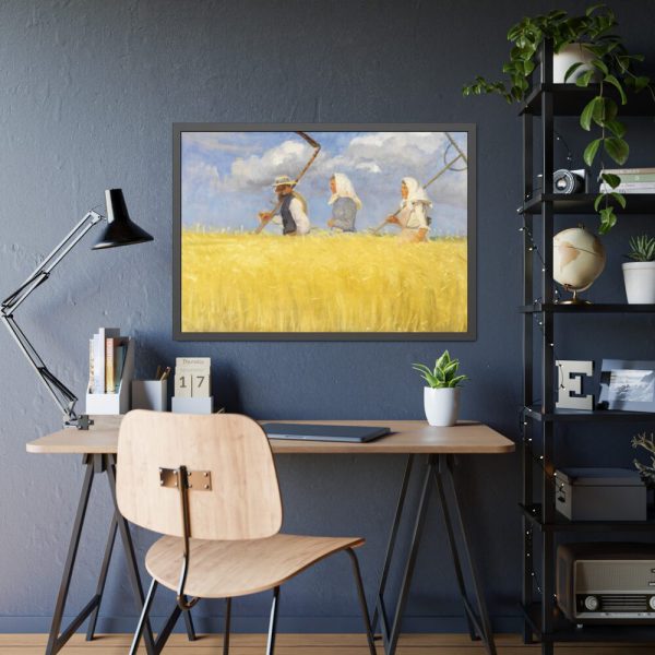 93855-30.jpg Anna Ancher's Harvesters Framed Poster