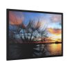 93855-309.jpg Dandelion Sunset Sillhouette Floral Framed Poster