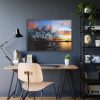 93855-310.jpg Dandelion Sunset Sillhouette Floral Framed Poster