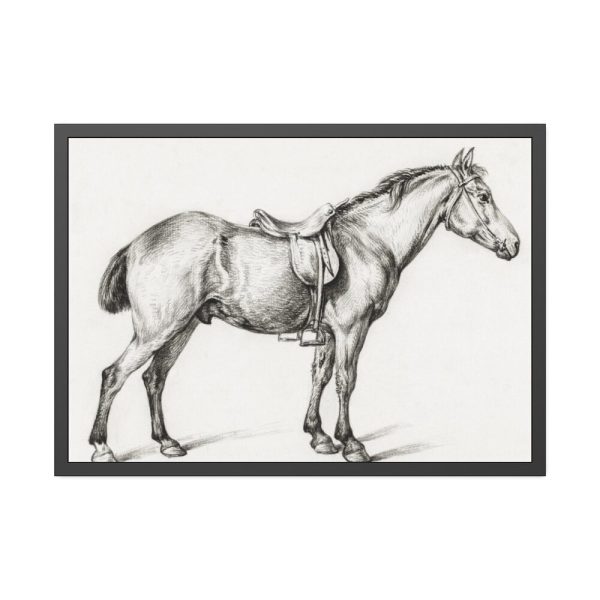 93855-312.jpg Standing horse by Jean Bernard Framed Poster