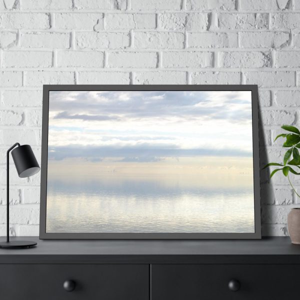 Sea and Sky Reflection Framed Poster