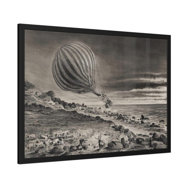 Descent of the Balloon Neptune Framed Poster