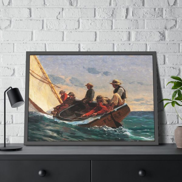 93855-355.jpg The Flirt by Winslow Homer Framed Poster