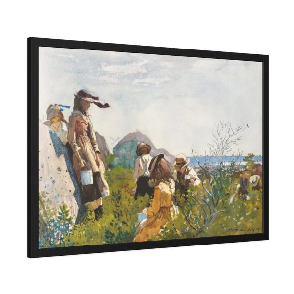 93855-365.jpg Berry Pickers by Winslow Homer Framed Poster