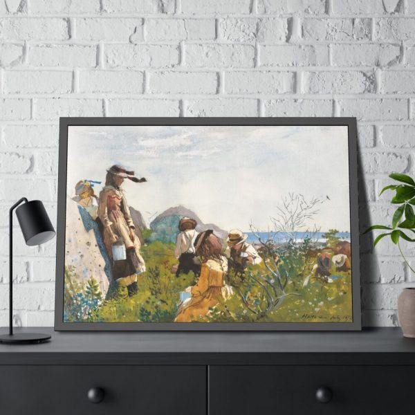 93855-367.jpg Berry Pickers by Winslow Homer Framed Poster