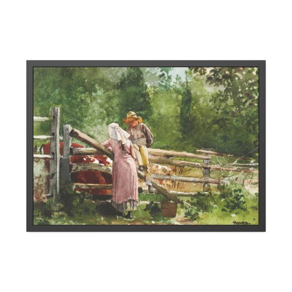 93855-376.jpg Feeding Time by Winslow Homer Framed Poster