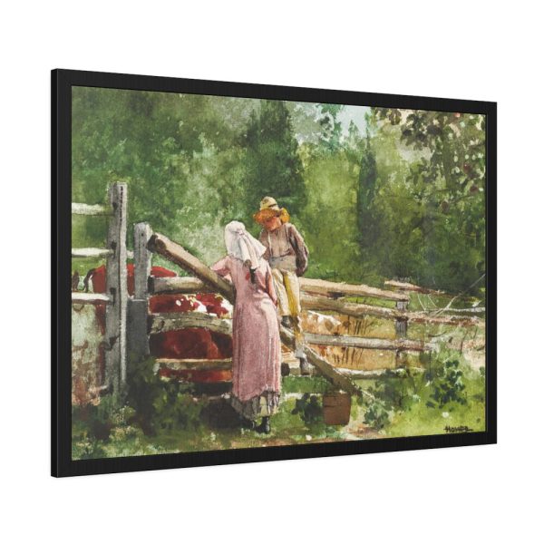 93855-377.jpg Feeding Time by Winslow Homer Framed Poster