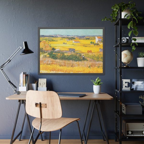 93855-38.jpg Van Gogh Harvest Framed Poster