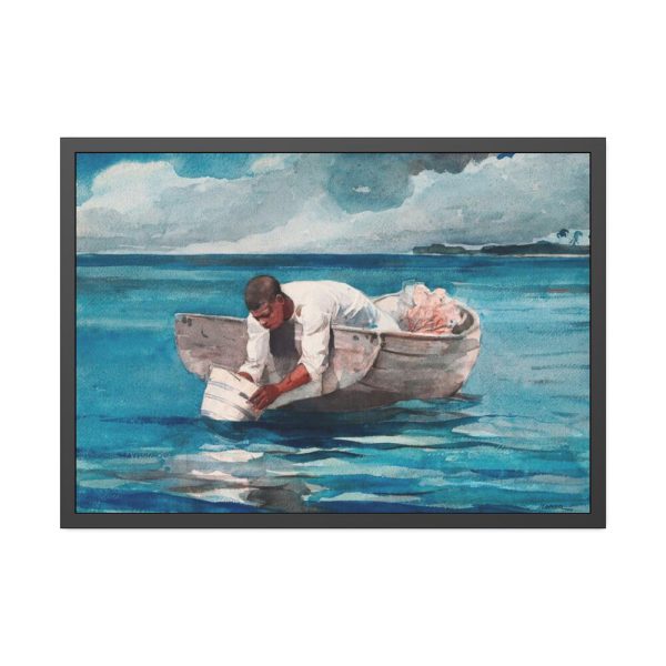 93855-384.jpg The Water Fan by Winslow Homer Framed Poster