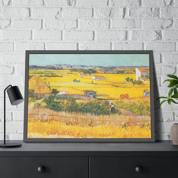 93855-39.jpg Van Gogh Harvest Framed Poster