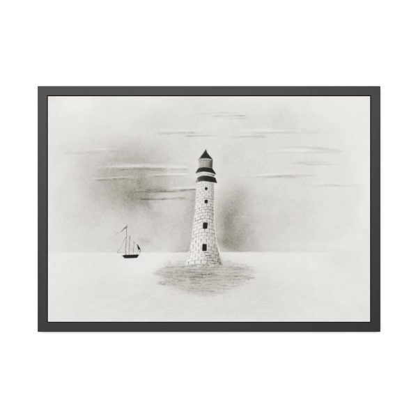 93855-44.jpg Eddystone Lighthouse by Mary Altha Nims Framed Poster
