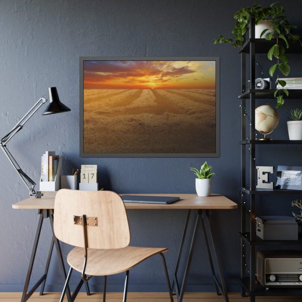 93855-50.jpg Wheat field Framed Poster
