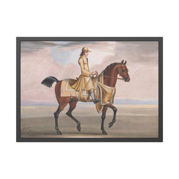 A Chestnut Horse at Exercise Framed Poster