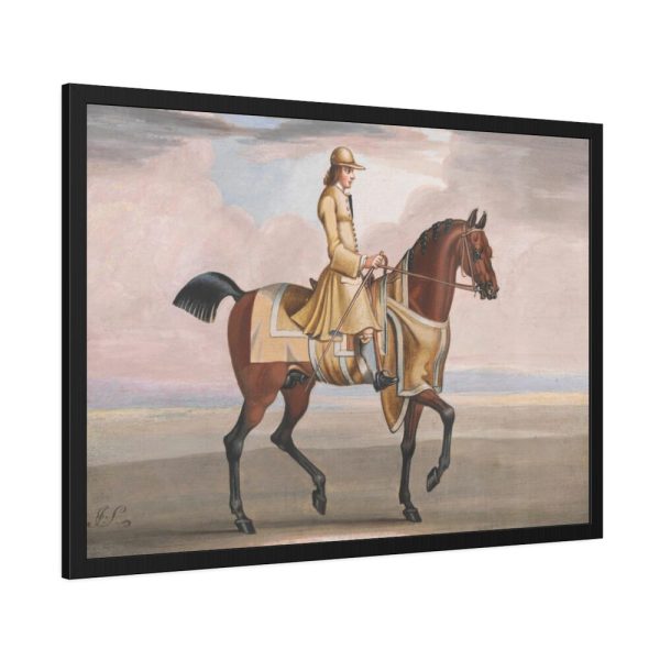 A Chestnut Horse at Exercise Framed Poster
