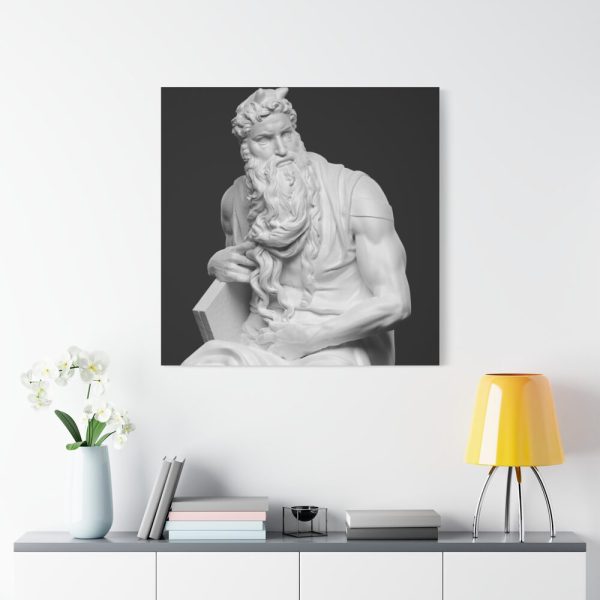 101419-17.jpg Moses by Michelangelo Buonarroti Standard Canvas
