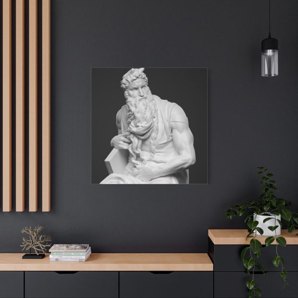 101419-18.jpg Moses by Michelangelo Buonarroti Standard Canvas