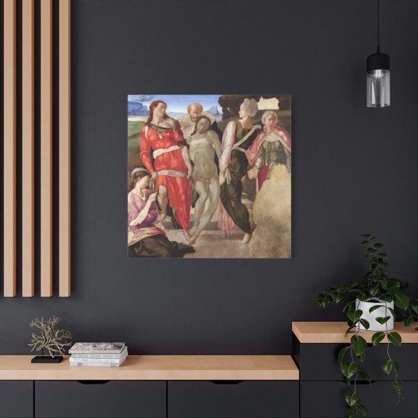 101419-28.jpg The Entombment by Michelangelo Buonarroti Standard Canvas