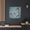 101419-48.jpg Butterfly Calligraphy Blue Standard Canvas