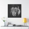 Barbary Lion Face Closeup Standard Canvas