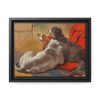 A Hound and a Bearded Collie by John Frederick Herring Framed Canvas