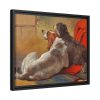 A Hound and a Bearded Collie by John Frederick Herring Framed Canvas