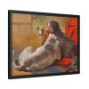 A Hound and a Bearded Collie by John Frederick Herring Framed Canvas
