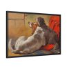 A Hound and a Bearded Collie by John Frederick Herring Framed Canvas