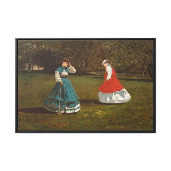 88289-1.jpg A Game of Croquet by Winslow Homer Framed Canvas